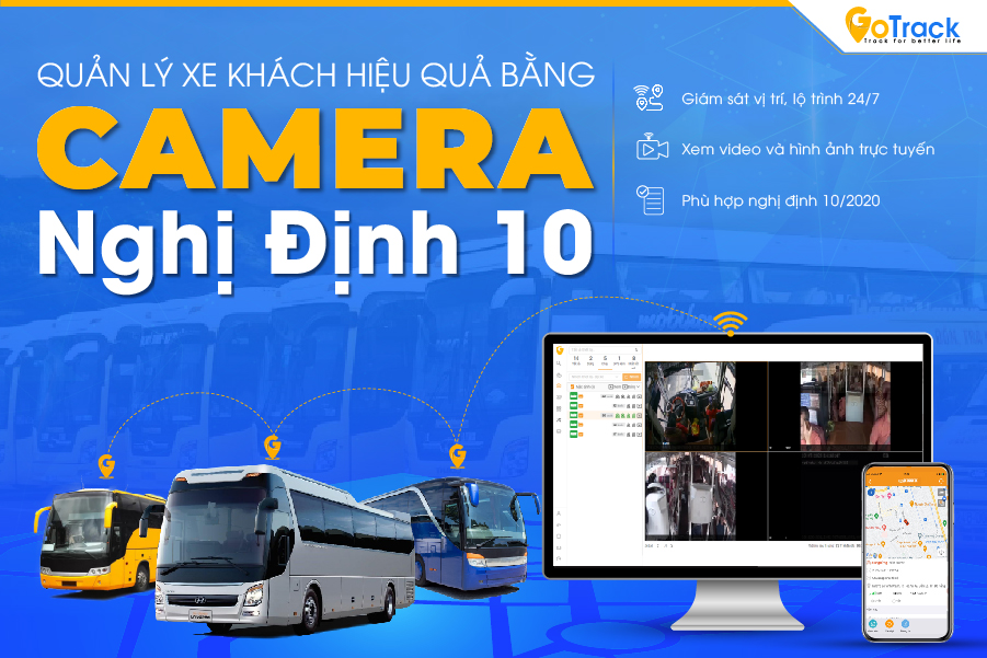 Quản lý xe khách hiệu quả bằng Camera nghị định 10