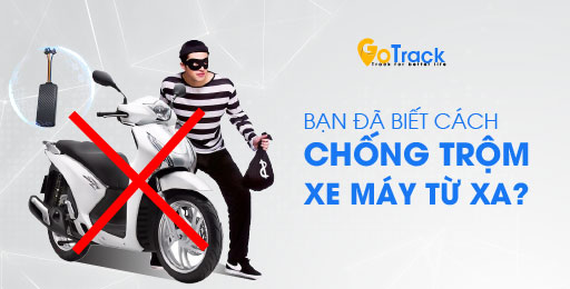 Thiết bị định vị xe máy chống trộm từ xa