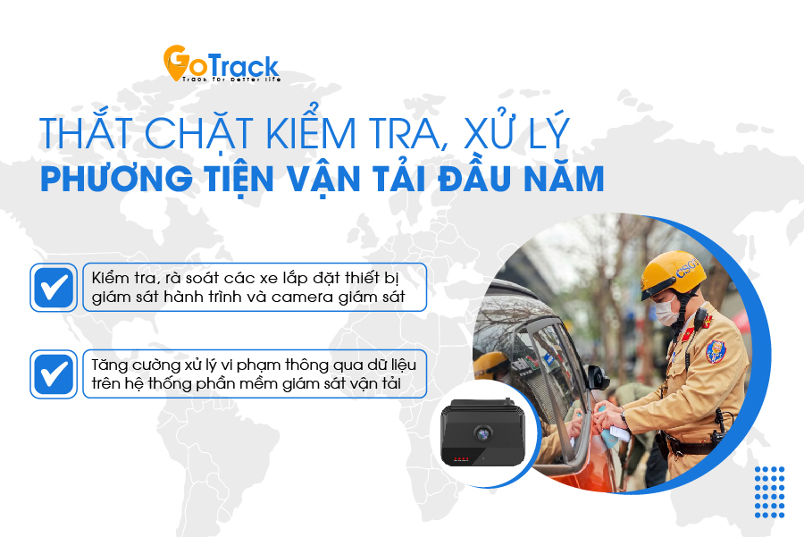 Thắt chặt kiểm tra, xử lý phương tiện vận tải đầu năm