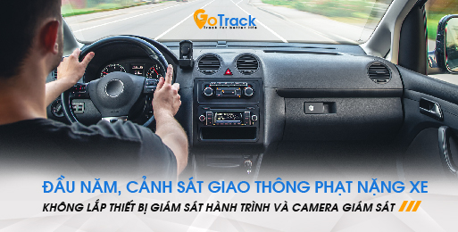 Cảnh sát giao thông phạt nặng những xe kinh doanh vận tải không lắp thiết bị giám sát hành trình và camera