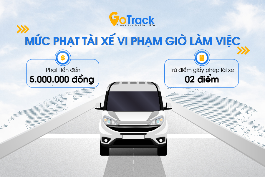 Mức phạt tài xế vi phạm giờ làm việc