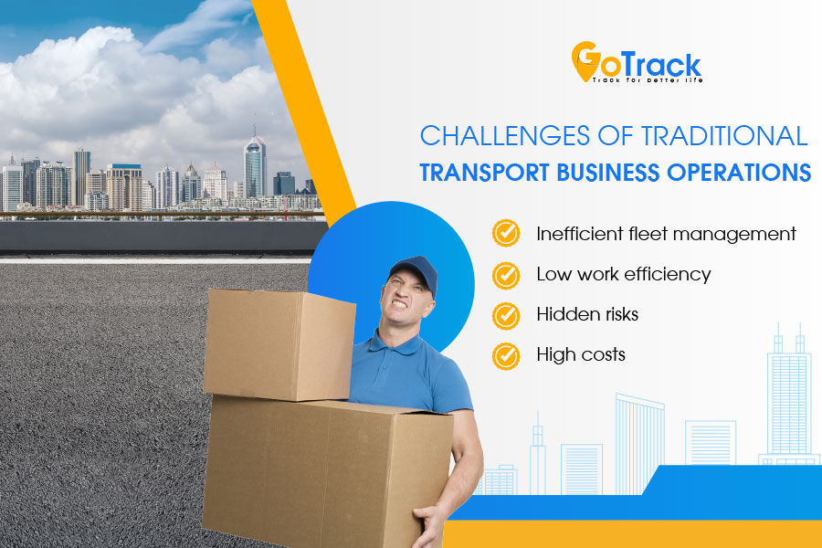 Challenges of traditional transport business without digital transformation