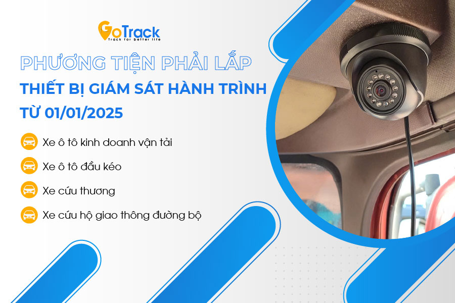 Phương tiện phải lắp thiết bị giám sát hành trình từ 01/01/2025