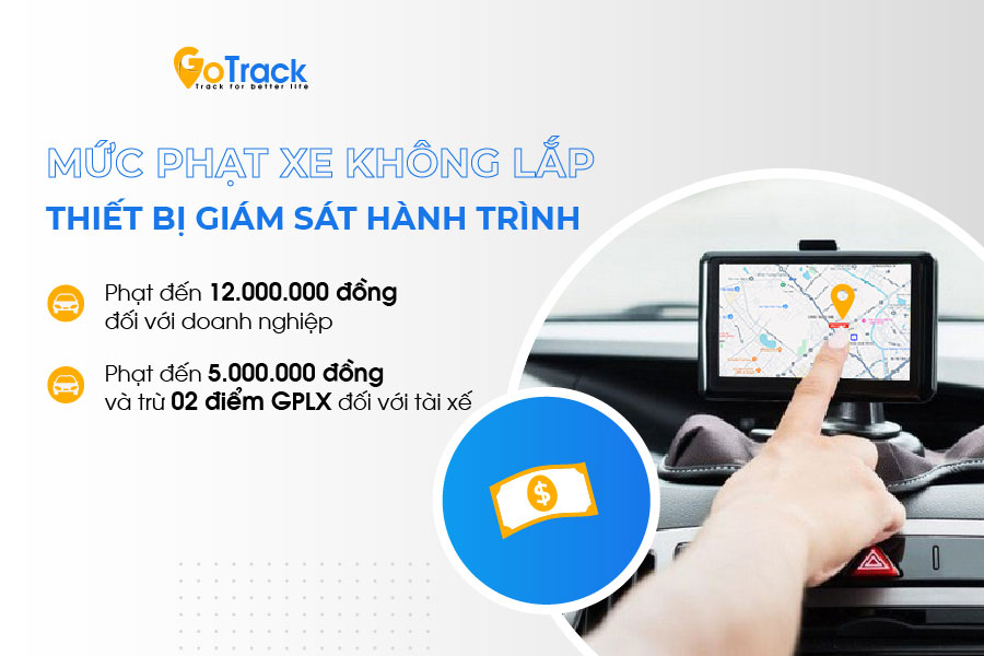 Hình thức xử phạt xe không lắp thiết bị giám sát hành trình