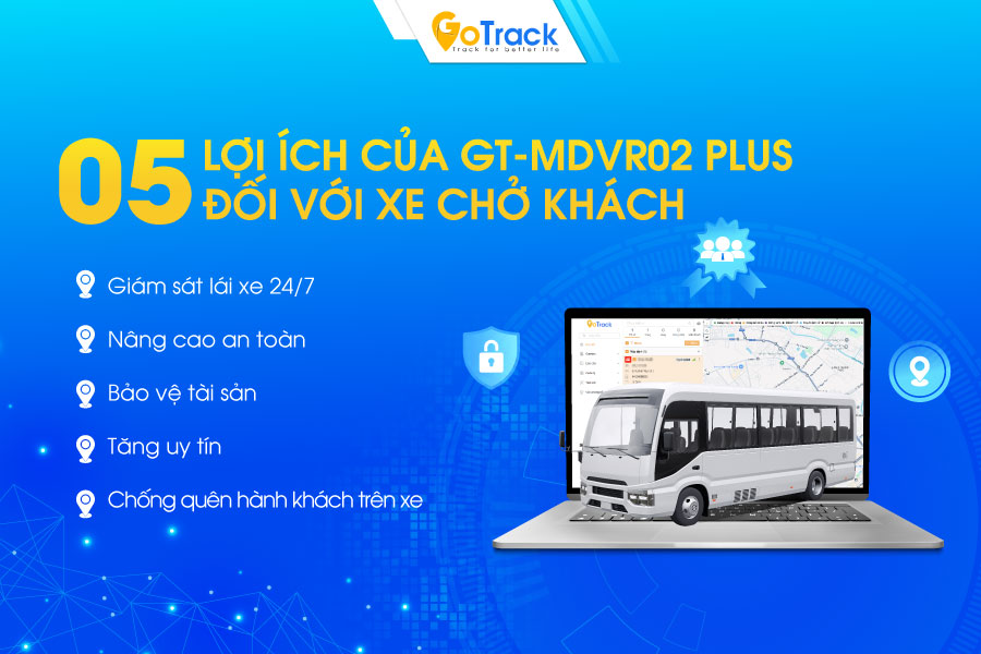 Lợi ích của camera streaming GT-MDVR02 PLUS đối với xe khách