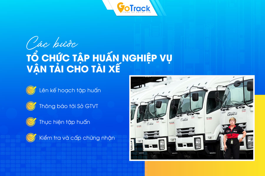 Các bước tổ chức tập huấn nghiệp vụ vận tải cho tài xế