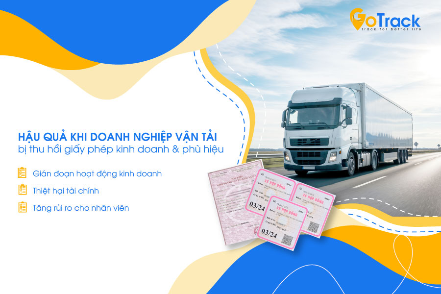 Bạn đã biết những trường hợp nào bị thu hồi Giấy phép kinh doanh và phù hiệu xe vận tải từ 2025